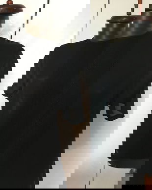 BLUZA 60`S VOAL NEGRU CU DANTELA