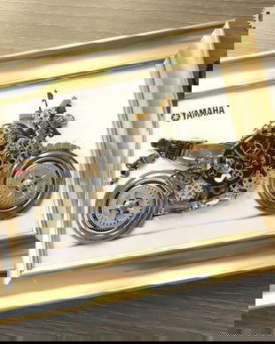 Motocicleta Yamaha Cod M 542, Cadouri zile de nastere, Mecanism de ceas vintage, Yamaha