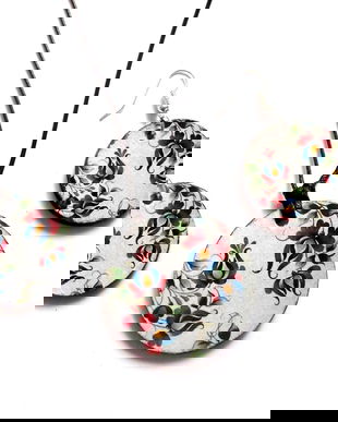 set lemn cu motiv traditional 39731