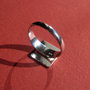 Baza inel reglabila din argint .925 rodiat cu platou patrat de aprox 12x12 mm
