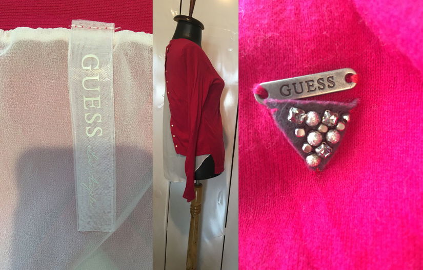 CARDIGAN GUESS FUCSHIA