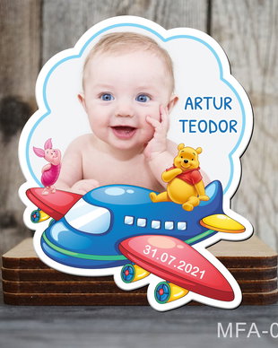 Marturii botez magnetice avion - Winnie the Pooh