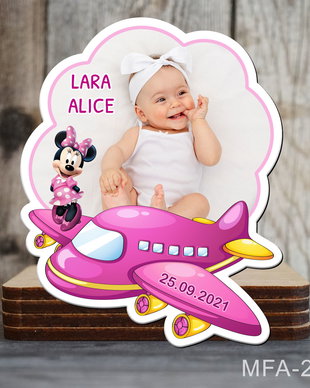 Marturii botez fete avion - Minnie Mouse