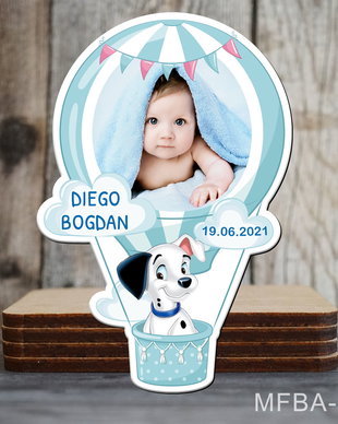 Marturii botez baieti balon aer cald si catelus
