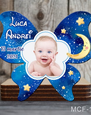 Marturii botez magnetice fluture pentru baieti