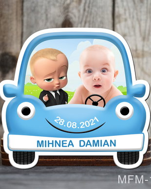Marturii botez magnetice Baby Boss in masina