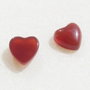 REZERVATE ... (2 bucati) Cabochon inimioara din carneol aprox 8x8x4mm