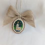 Ornamet, decoratiune pentru brad cu broderie manuala