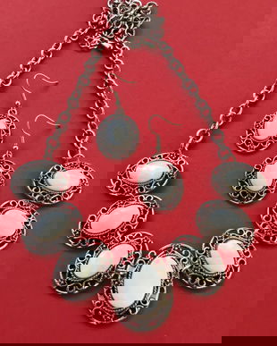 Set Boho Paua Shell alba