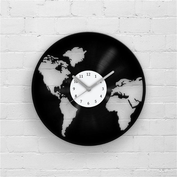 ceas de perete "harta lumii"