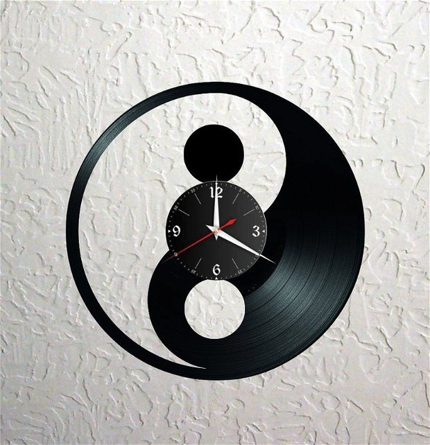 ceas de perete "yin & yang"