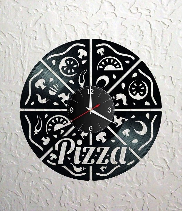 ceas de perete" Pizza2"
