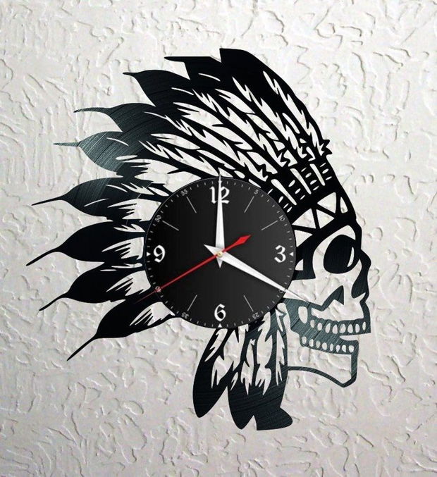 ceas de perete "scheleton indian"