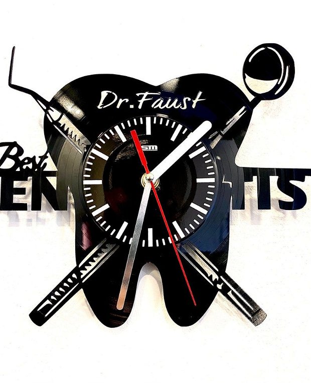 ceas de perete "best dentist" (personalizabil)