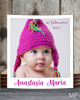 Magneti personalizati tip polaroid pentru fetite