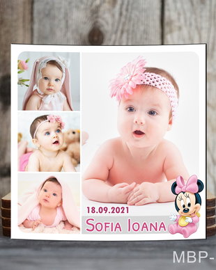 Magneti personalizati patrati pentru fetite