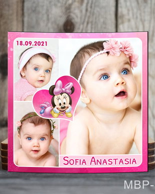 Magneti personalizati patrati pentru fetite