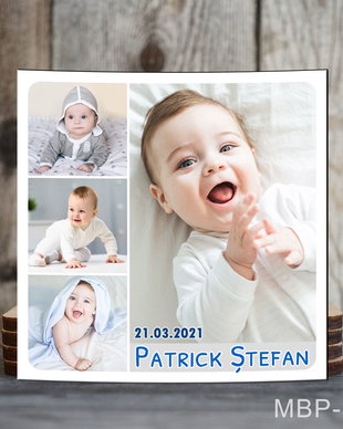 Magneti personalizati patrati pentru baietei