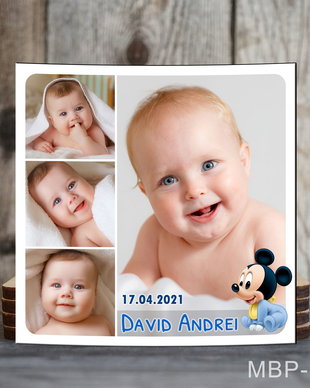 Magneti personalizati patrati pentru baietei