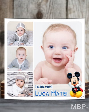 Magneti personalizati patrati pentru baietei
