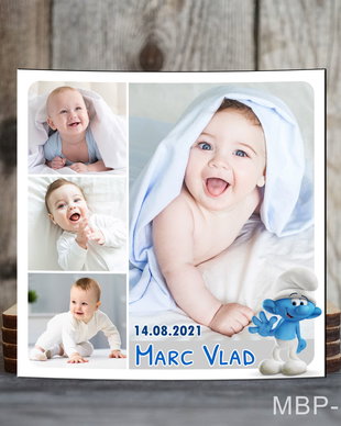 Magneti personalizati patrati pentru baietei