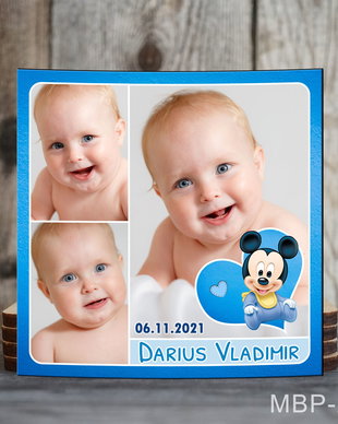 Magneti personalizati patrati pentru baietei