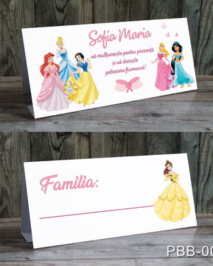 Plic de bani / card masa pentru fetite