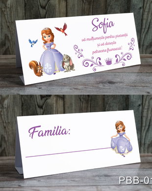 Plic de bani / card masa pentru fetite