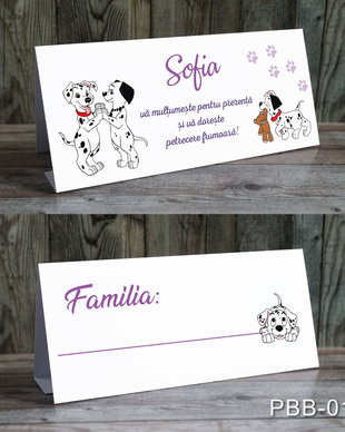 Plic de bani / card masa pentru fetite