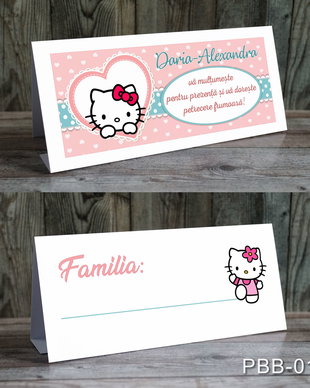 Plic de bani / card masa pentru fetite
