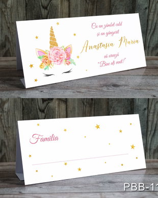 Plic de bani / card masa pentru fetite