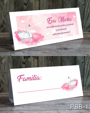 Plic de bani / card masa pentru fetite