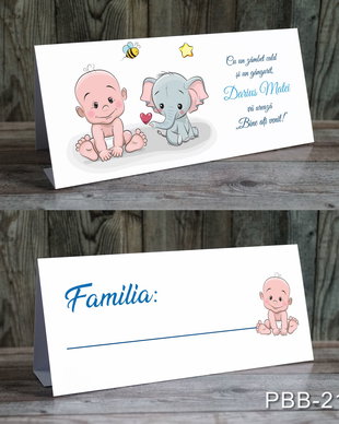 Plic de bani / card masa pentru baietei