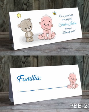 Plic de bani / card masa pentru baietei
