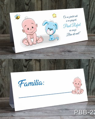 Plic de bani / card masa pentru baietei