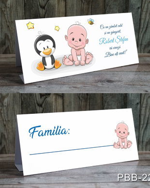 Plic de bani / card masa pentru baietei