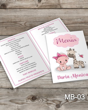 Meniu botez fetite