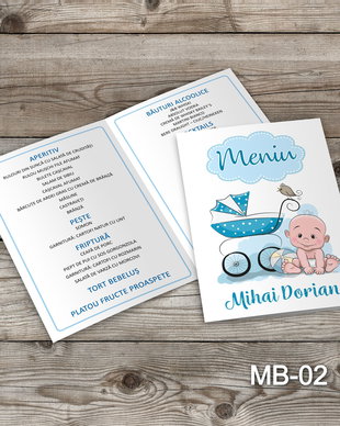 Meniu botez baietei