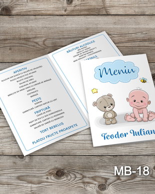 Meniu botez baietei