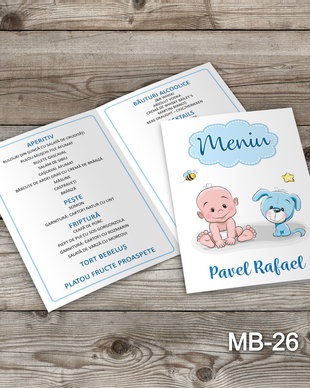 Meniu botez baietei