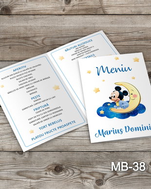 Meniu botez baietei