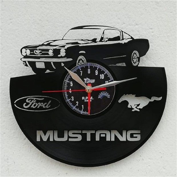 ceas de perete"Ford Mustang"