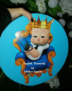 Cutie de dar botez Baby boss