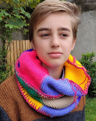 Eșarfă tare colorată