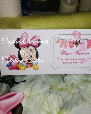 Plic de bani botez Minnie