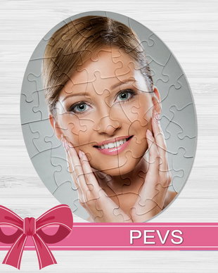 Puzzle oval personalizat foto