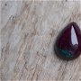 Set cabochoane rubin zoisit, 14x10 mm (2 buc)