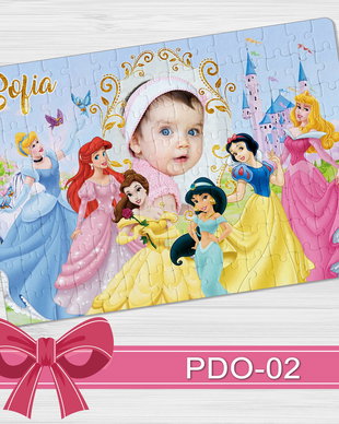 Puzzle A4 personalizat Printese Disney PDO-02