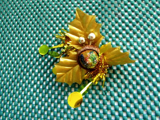 Ornamente Craciun  Frunze de aur  CR 0029