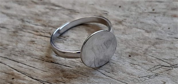Baza inel argint 925 rodiat, 12 mm REZERVAT